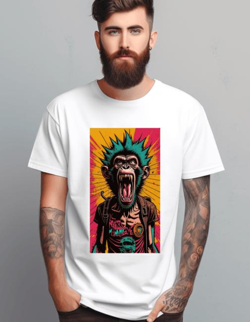 Streetwear Monkey T-Shirt Design #5687 - Image 2