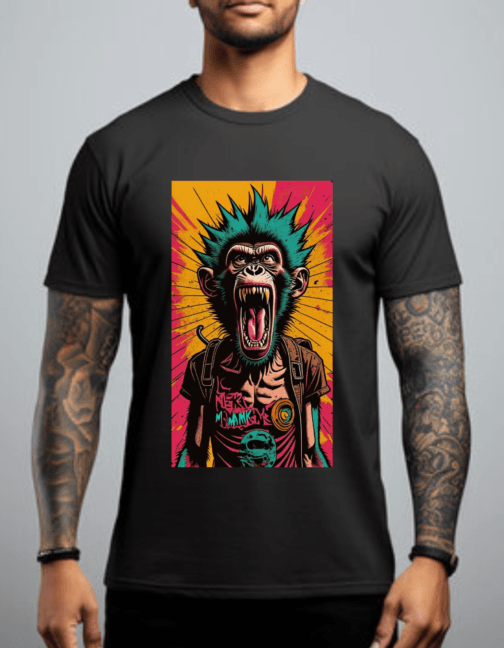 Streetwear Monkey T-Shirt Design #5687