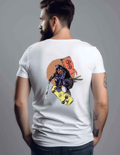 Samurai Skater T-Shirt Design #4914